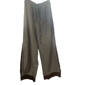 Comfortable Gray drawstring pants.